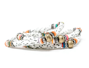 Star Clay Bracelets | Black + White