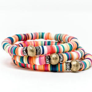 Multicolor Clay bracelets