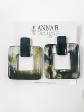 Alina Horn Earrings | Dark and Light