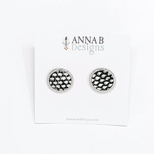 Faux Snake Skin Studs