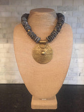 African Brass Medallion Necklace