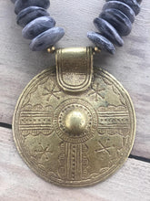 African Brass Medallion Necklace