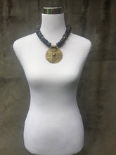 African Brass Medallion Necklace