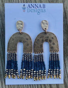 Naomi Beaded Earrings | Forest