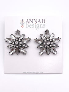 Celeste Crystal Studs | Clear