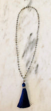 Labradorite Rosary Tassel Necklace