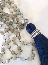 Labradorite Rosary Tassel Necklace