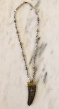 Agate+ Bone Beaded Necklace