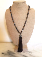 Brown Agate Tassel Necklace