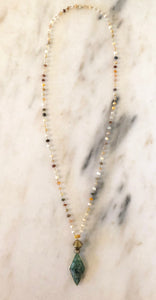 Opal Rosary Necklace