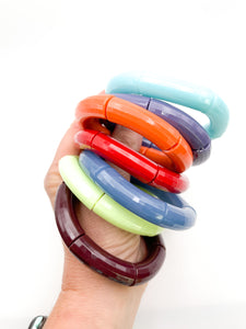 Acrylic Stretch Bracelets |  Citron