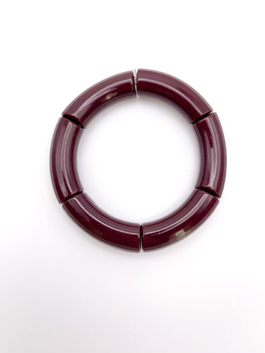 Acrylic Stretch Bracelets | Merlot