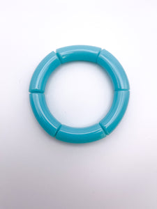 Acrylic Stretch Bracelets | Aqua