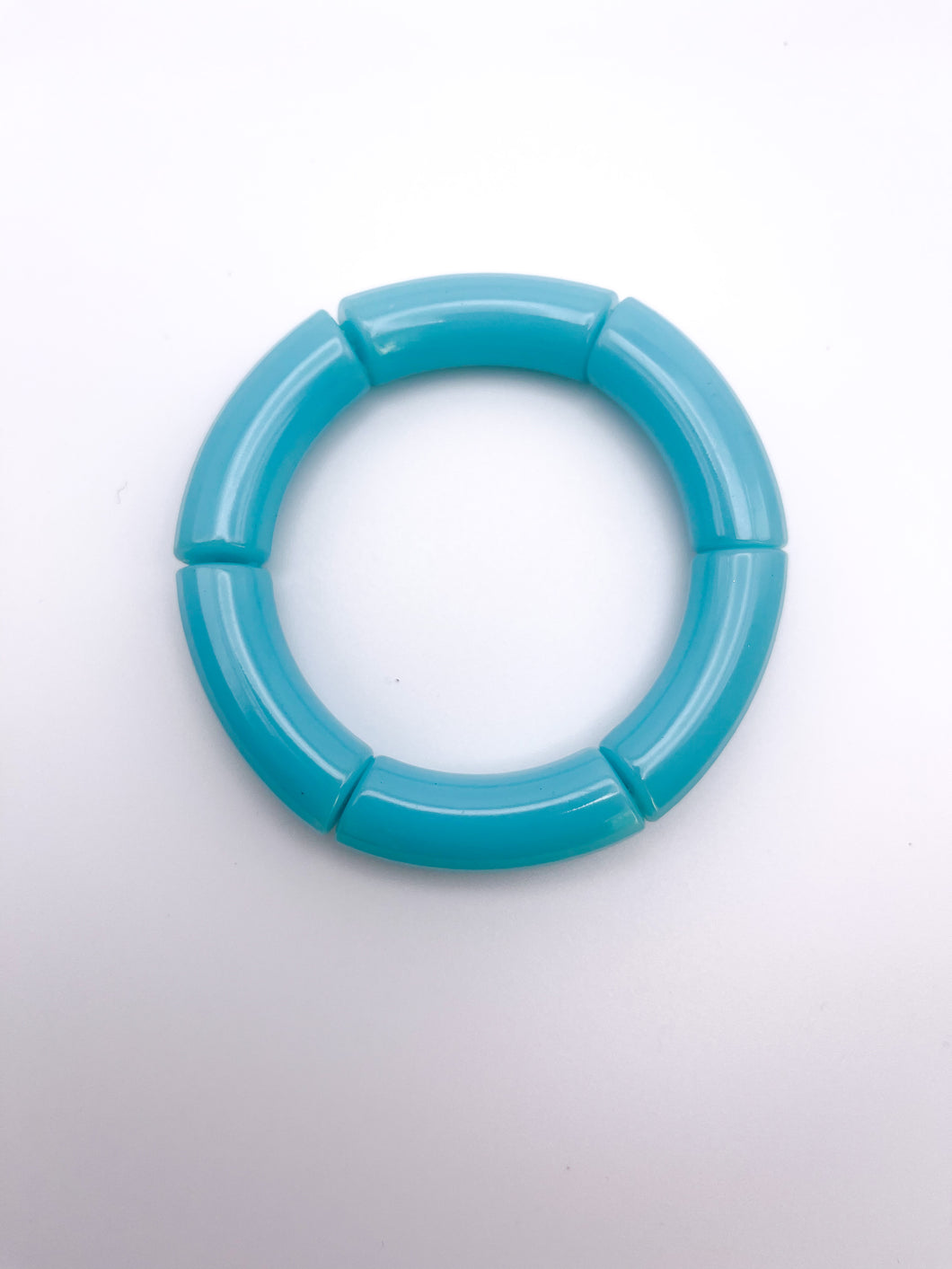 Acrylic Stretch Bracelets | Aqua
