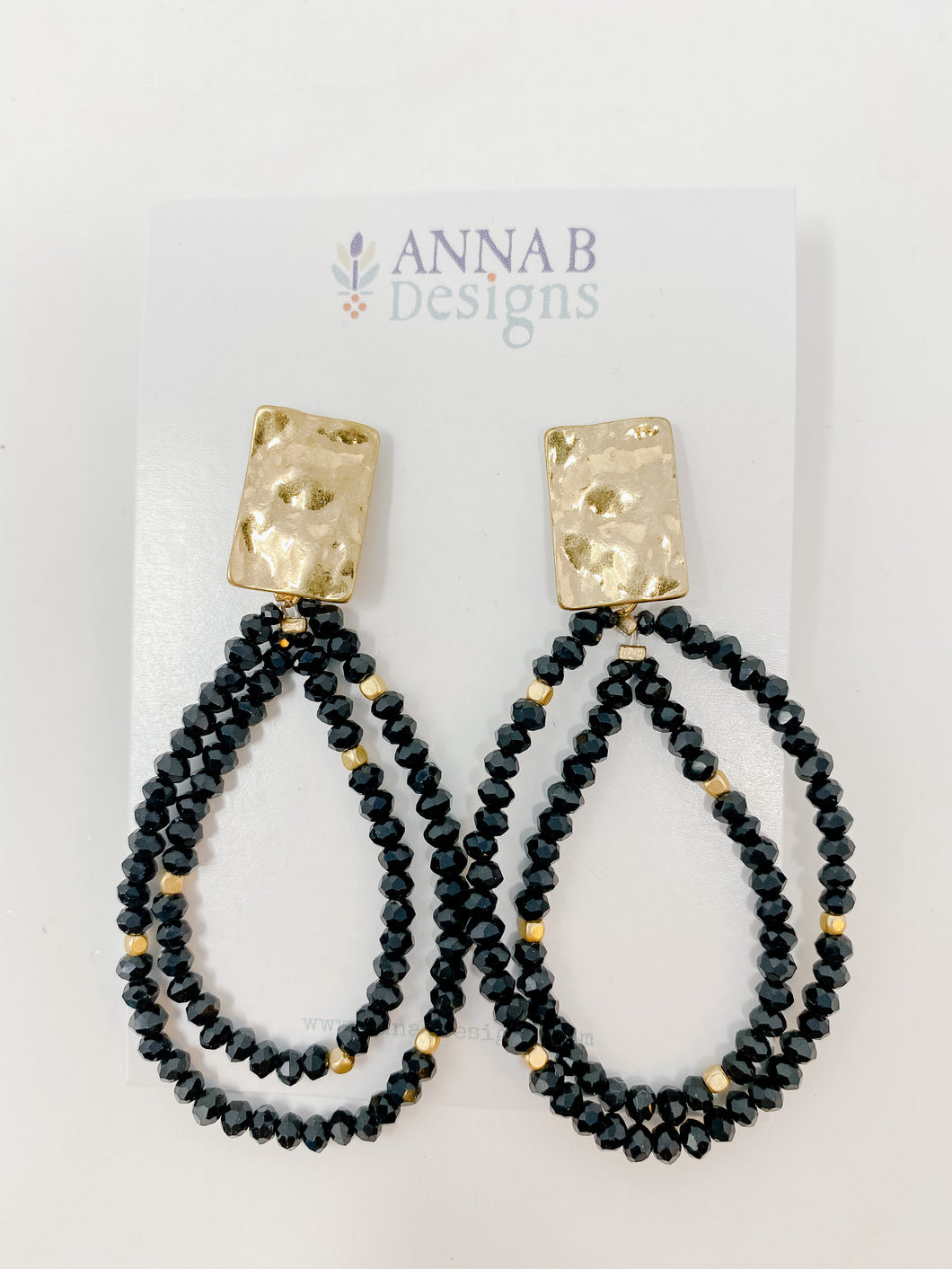 Brooke Beaded Earrings | Black