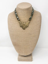 India Brass Moth Necklace