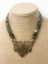 India Brass Moth Necklace