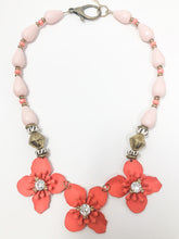 Jade Pink Floral Necklace