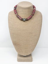Jasmine African Vinyl Necklace | Multi Color