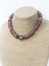 Jasmine African Vinyl Necklace | Multi Color