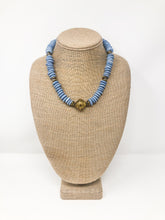 Yara Blue African Glass Necklace