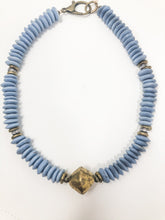 Yara Blue African Glass Necklace