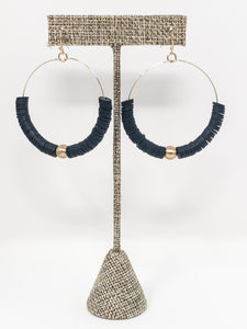 Evie Clay French Hooks | Black