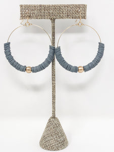 Evie Clay French Hooks | Gray