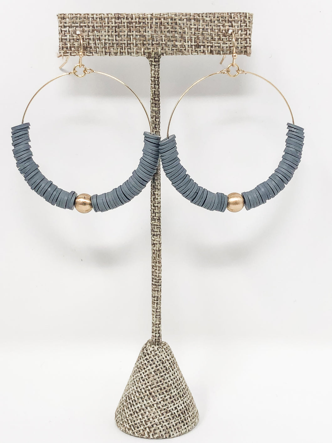 Evie Clay French Hooks | Gray