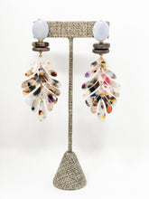 Tamara Acrylic Earrings | White & Multi