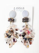 Tamara Acrylic Earrings | White & Multi
