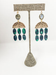 Ariya Brass and Acrylic Earrings