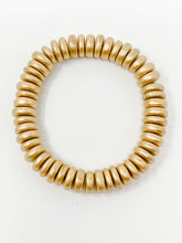 Wooden Stretch bracelet | Gold