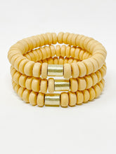 Wooden Stretch bracelet | Canary