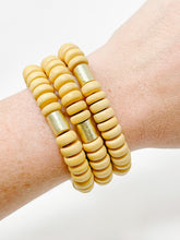 Wooden Stretch bracelet | Canary