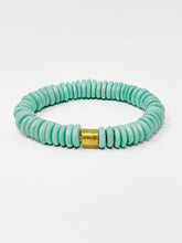 Wooden Stretch bracelet | Turquoise