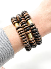 Wooden Stretch bracelet | Dark Brown Burl