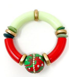 Holiday Clay Stretch Bracelet | 03