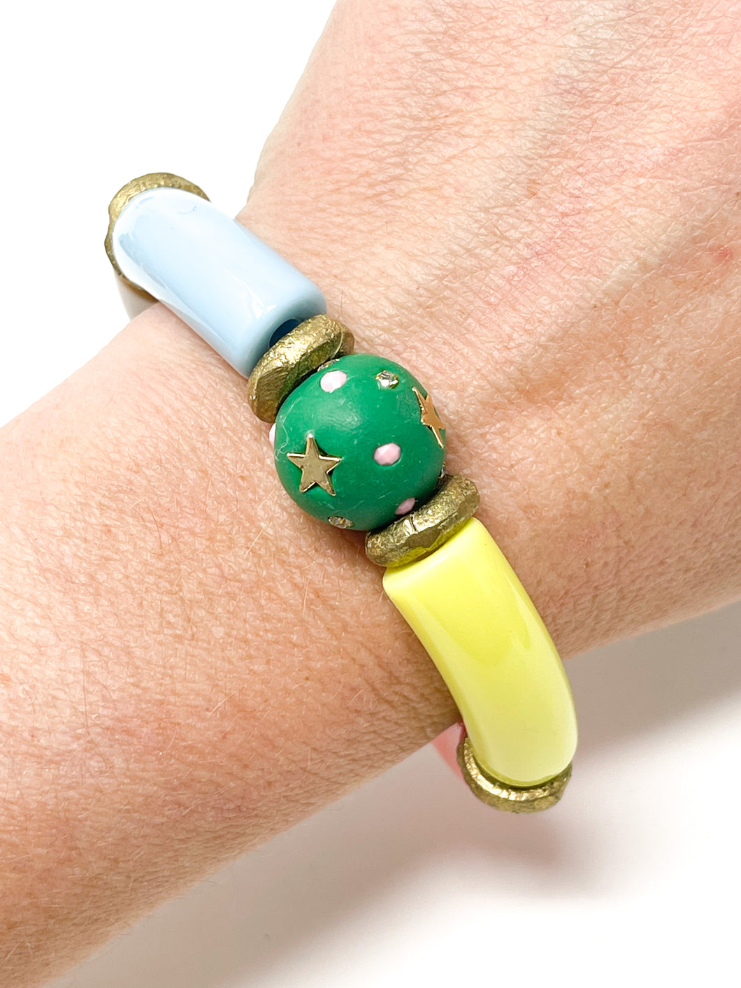 Holiday Clay Stretch Bracelet | 07