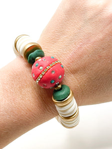 Holiday Clay Stretch Bracelet | 02