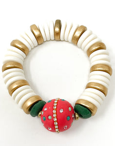 Holiday Clay Stretch Bracelet | 02