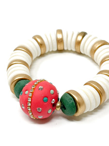 Holiday Clay Stretch Bracelet | 02
