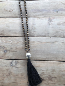 Black Tassel Necklace