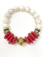 Cam Beaded Bracelet | Red