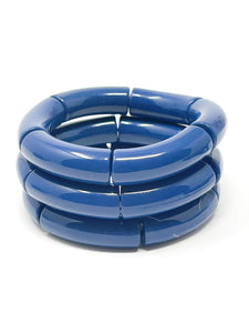 Acrylic Stretch Bracelets | Navy