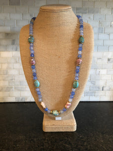 Blue Chalcedony Necklace
