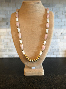 Pink Quartz Necklace