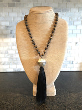 Black Tassel Necklace