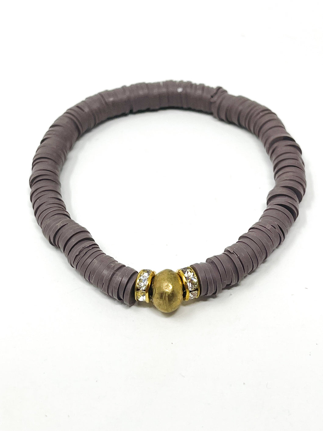 Clay bracelets | Brown