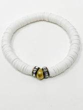 Clay bracelets | White